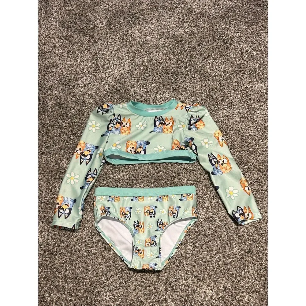 Bluey 2 piece bathing suit size 2T